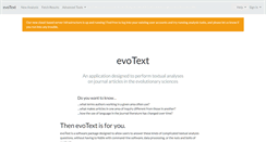 Desktop Screenshot of evotext.org