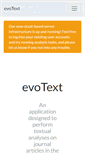 Mobile Screenshot of evotext.org