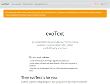 Tablet Screenshot of evotext.org